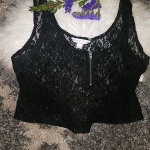 Candies lace crop top